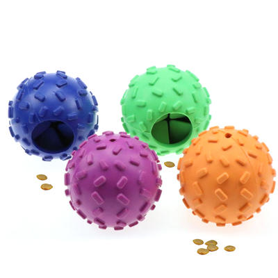 Durable Dog Food Ball Dispenser Treat Dispensing Dog Chew Ball for Aggressive Chewers