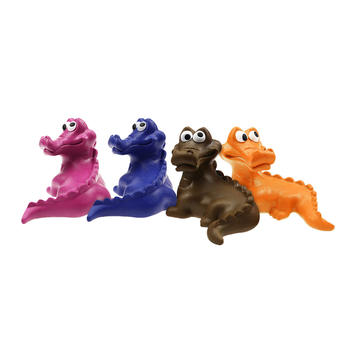 Crocodile Durable Dog Chew Toys Creaky Pet Toys Interactive Training Rubber Dog Tough Toys