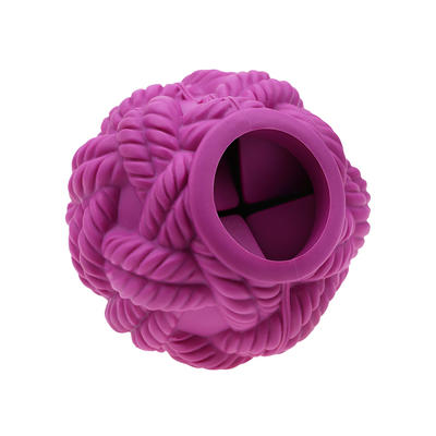 Rubber Treat Dispensing Dog Ball Chew Toy Interactive Dog Toy