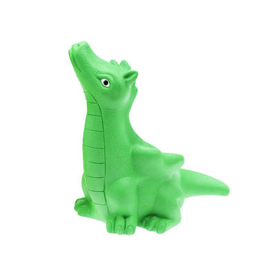 Cute Rubber Dinosaur Indestructible Dog Squeaky Toy